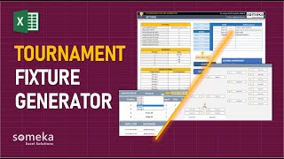 Tournament Fixture Generator  Standings Fixture Playoffs in Excel [upl. by Clintock]