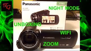 Panasonic HCV380 CamCorder Camera Review [upl. by Evannia]