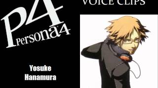 Persona 4 Yosuke Hanamura Voice Clips [upl. by Elmer906]