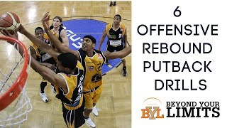 6 Offensive Rebound Putback Drills  Putback Layup [upl. by Esinert]