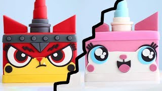 Two Sided UNIKITTY CAKE from Lego Movie 2 [upl. by Ailahs]