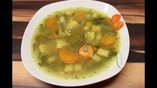 Gemüsesuppe mit Sellerie Karotte Lauch Kartoffel usw  lecker amp gesund diehobbykoche [upl. by Brouwer]