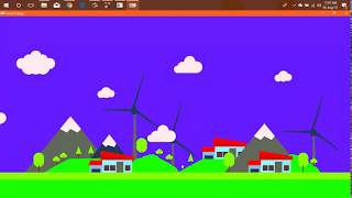 Smart Village OpenGL CG Mini Project Using C With Source Code  Astrasoft Academy [upl. by Mackay]