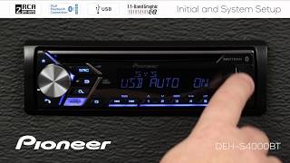 How To  Initial and System Setup on Pioneer InDash Receivers 2018 [upl. by Chyou916]