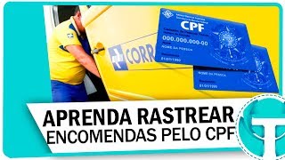 Como rastrear encomendas dos correios pelo CPF [upl. by Maccarthy]