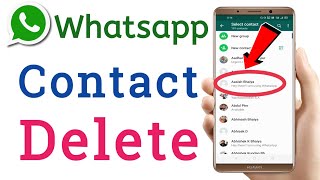 How To Delete WhatsApp Contact  Remove Whatsapp Contact [upl. by Aubarta450]