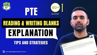 PTE Reading and Writing Blanks Rules amp Shortcuts  Practice Explanation  Language Academy [upl. by Ydnarb]