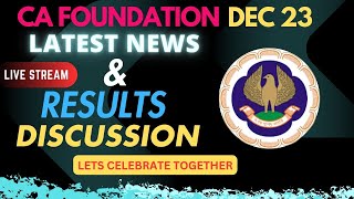 Live CA Foundation Dec 2023 Result [upl. by Odlanyer]