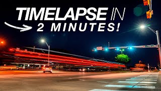 EASY TIMELAPSE TUTORIAL in 2 MINUTES [upl. by Atnod]