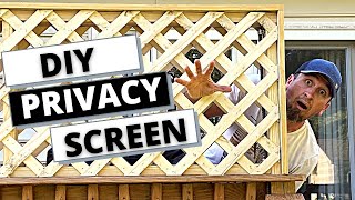 DIY Privacy Screen For Your Deck [upl. by Alliuqahs]