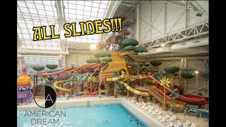 ALL WATERSLIDES POVs At Dreamworks Waterpark At American Dream [upl. by Evander569]