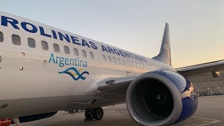 Aerolineas Argentinas 737700 Economy Class Experience  Buenos Aires AEP  Montevideo MVD [upl. by Esiahc]