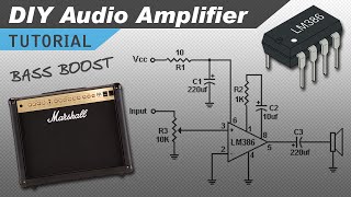 Make a Great Sounding LM386 Audio Amplifier with Bass Boost [upl. by Glendon]