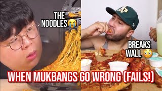 when mukbangs go WRONG funny fails [upl. by Nudd]