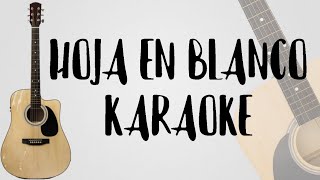 Hoja En Blanco Karaoke Acústico Dread Mar I [upl. by Andrus810]