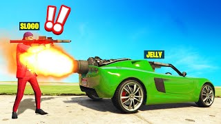 TROLLING MY FRIEND With A ROCKET CAR In GTA 5 [upl. by Kuo585]