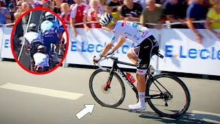 Near DISASTER for Tadej Pogacar with Insane Crash Save  Tour de France 2022 Stage 2 [upl. by Ramburt]