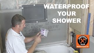 How to Waterproof a Shower 3 Awesome Methods [upl. by Schenck367]