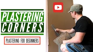 How To Plaster Corners  Corner Bead Plastering For Beginners [upl. by Anawot156]