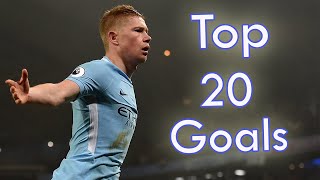 Kevin De Bruyne Top 20 Goals For Man City [upl. by Attenaz]