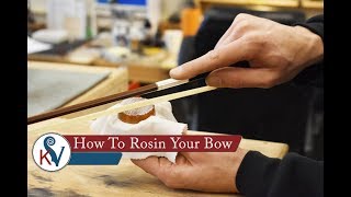 How To Rosin Your BowWhat Is Rosin  KV [upl. by Hassi132]