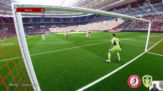 Bristol City vs v Leeds  EFL Championship  PES 21 [upl. by Garlanda]