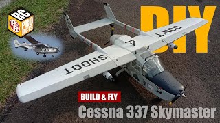 How to build Cessna 337  O2A Skymaster RC Plane from Depron Foam [upl. by Johnsson]