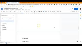 Sidnummer  innehållsförteckning i Docs [upl. by Mian]