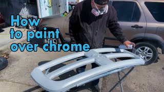 How To Paint Over Chrome  BKG [upl. by Ainesej]