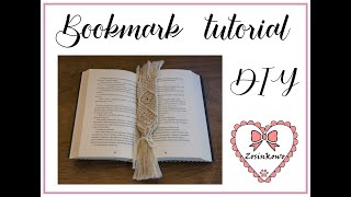 Macrame Bookmark Tutorial DIY  Zakładka do książki makrama  krok po kroku [upl. by Joiner]