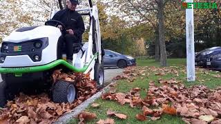 Etesia Buffalo 124 Professional Ride on Mower with Leaf Collection [upl. by Odanref]