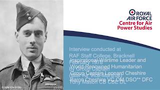 RAF CASPS Historic Interview  Group Captain Leonard Cheshire [upl. by Marden]