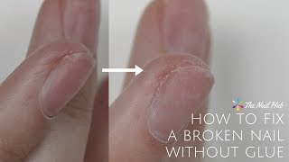 How To Fix A Broken Nail Without Glue [upl. by Aaronson481]