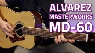 Alvarez Masterworks MD60BG Bluegrass Dreadnought Acoustic  Overview amp Demo [upl. by Rudolf]