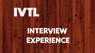 IVTL  INFOVIEW TECHNOLOGIES PVT LTD  INTERVIEW EXPERIENCE [upl. by Noach760]