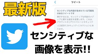 【最新版】Twitterのセンシティブな画像・動画を表示！iPhone・Androidスマホで行う方法 [upl. by Nahshon]