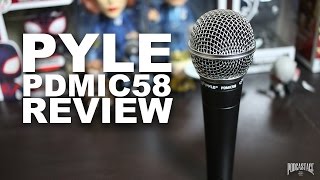 Pyle PDMIC58 Dynamic Microphone Review  Test [upl. by Adihsaar]