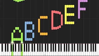 Play the Alphabet with the Piano Synthesia [upl. by Aserej641]