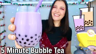 5Minute Taro Bubble Tea Recipe [upl. by Noyes]