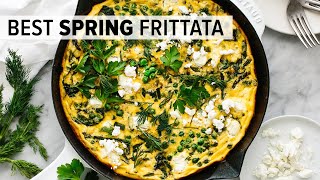 BEST FRITTATA RECIPE  with vibrant spring vegetables [upl. by Amadus921]