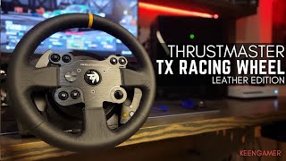 Thrustmaster TX Racing Wheel Leather Edition Review Immersive and Powerful [upl. by Bocyaj]