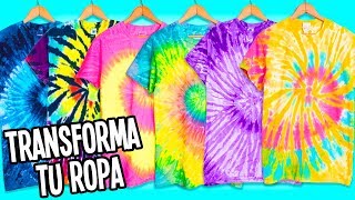 TRANSFORMA TU ROPA VIEJA A NUEVA ❤️ TIÑE TUS PLAYERASREMERAS TIE DYE BATIK [upl. by Iruahs676]