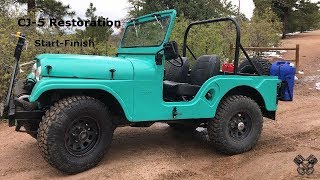 1965 Jeep CJ5 Restoration Full Video [upl. by Angelika]