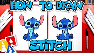 How To Draw Stitch From Lilo And Stitch [upl. by Anyah]