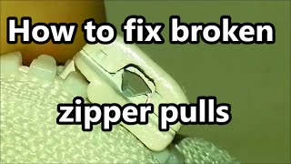 How to fix a zipper pull [upl. by Midian]