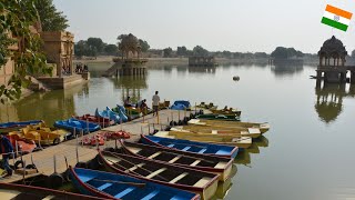 GADI SAGAR TANK AND TEMPLES JAISALMER INDIA 4K [upl. by Enobe]