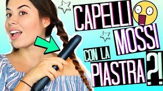 CAPELLI MOSSI CON LA PIASTRA in MENO DI 5 MINUTI  TRUCCHETTI CAPELLI BACK TO SCHOOL 2019 [upl. by Kylila]