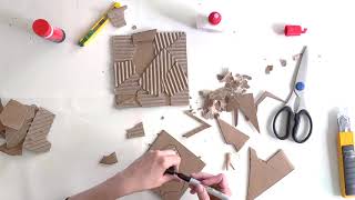 Lets Learn Cardboard Block Printing and Collagraph [upl. by Lehcin]