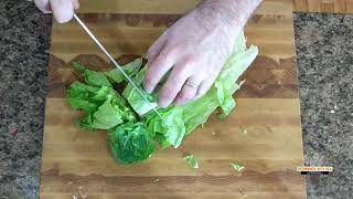 How To Cut Romaine Lettuce Like A Pro [upl. by Ielak]