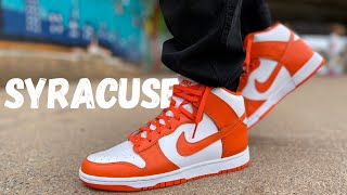 SAVE Your MONEY Nike Dunk High Syracuse Review amp On Foot [upl. by Carnahan]